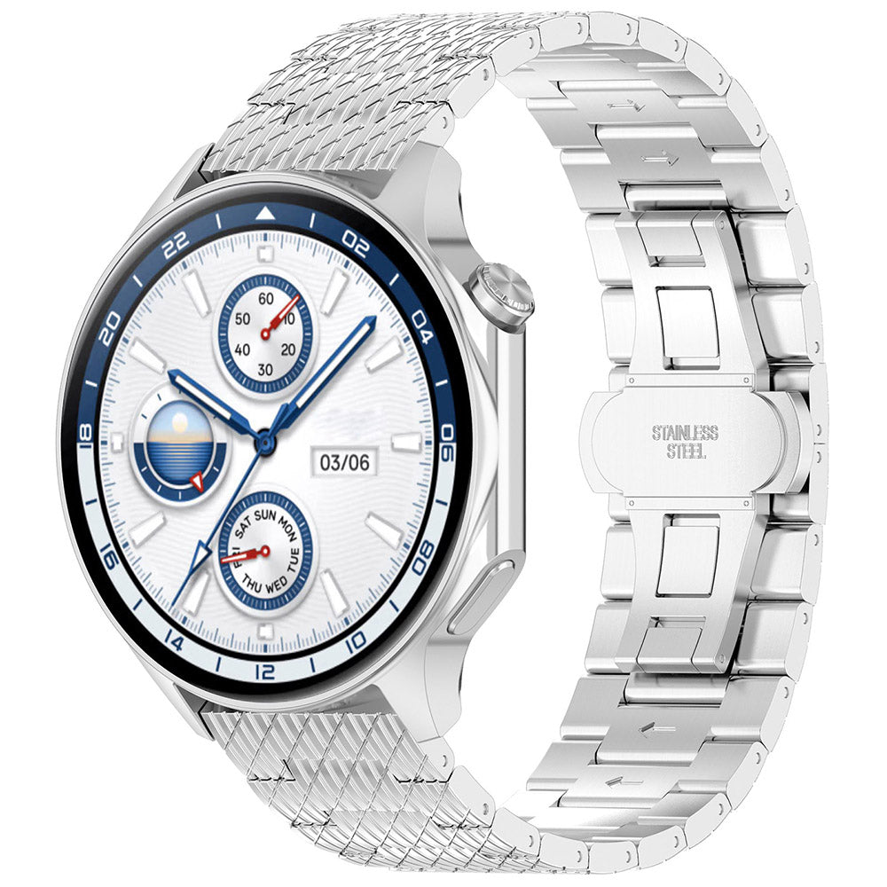Remen Techsuit W052 za Huawei Watch / Xiaomi Watch seriju, 22mm, Srebrni