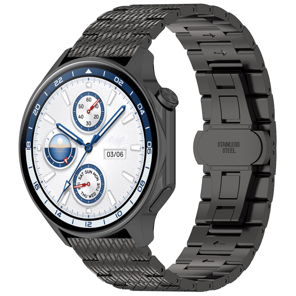Curea Techsuit W052 za Huawei Watch / Xiaomi Watch Series, 22mm, Crna