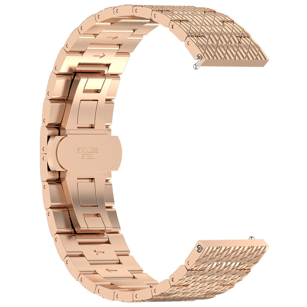 Curea Techsuit W052 za Huawei Watch / Xiaomi Watch Series, 22mm, Zlatno-roza