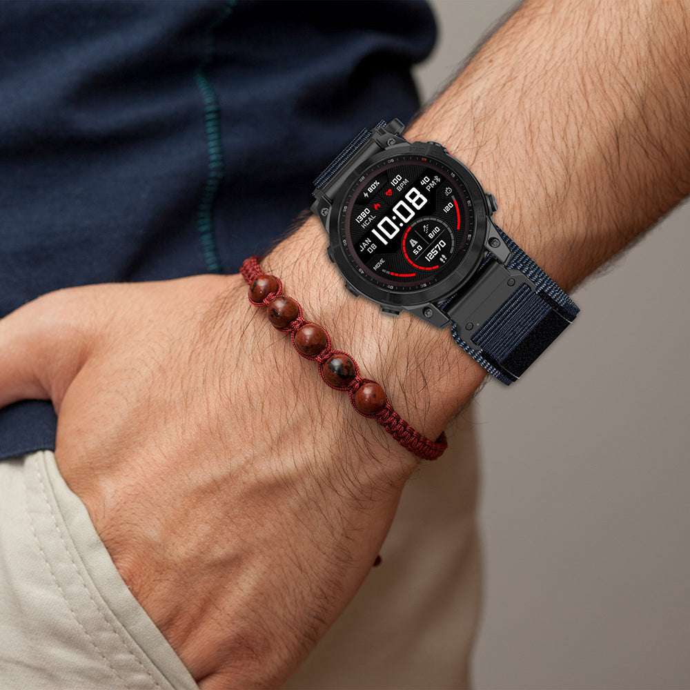 Remen Techsuit W057 za Garmin Watch Fenix seriju, 26mm, Crni