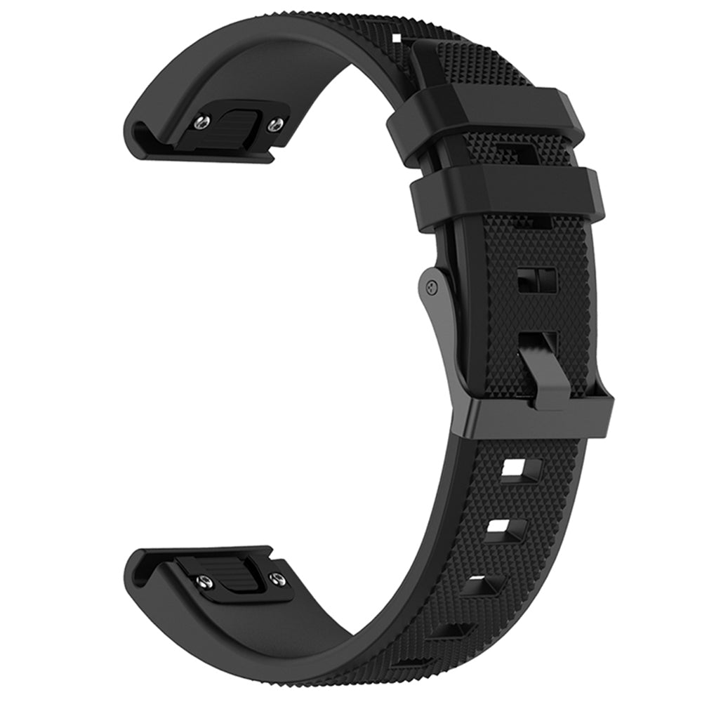 Remen Techsuit W058 za Garmin Watch Fenix / Forerunner Series, 22mm, Crni
