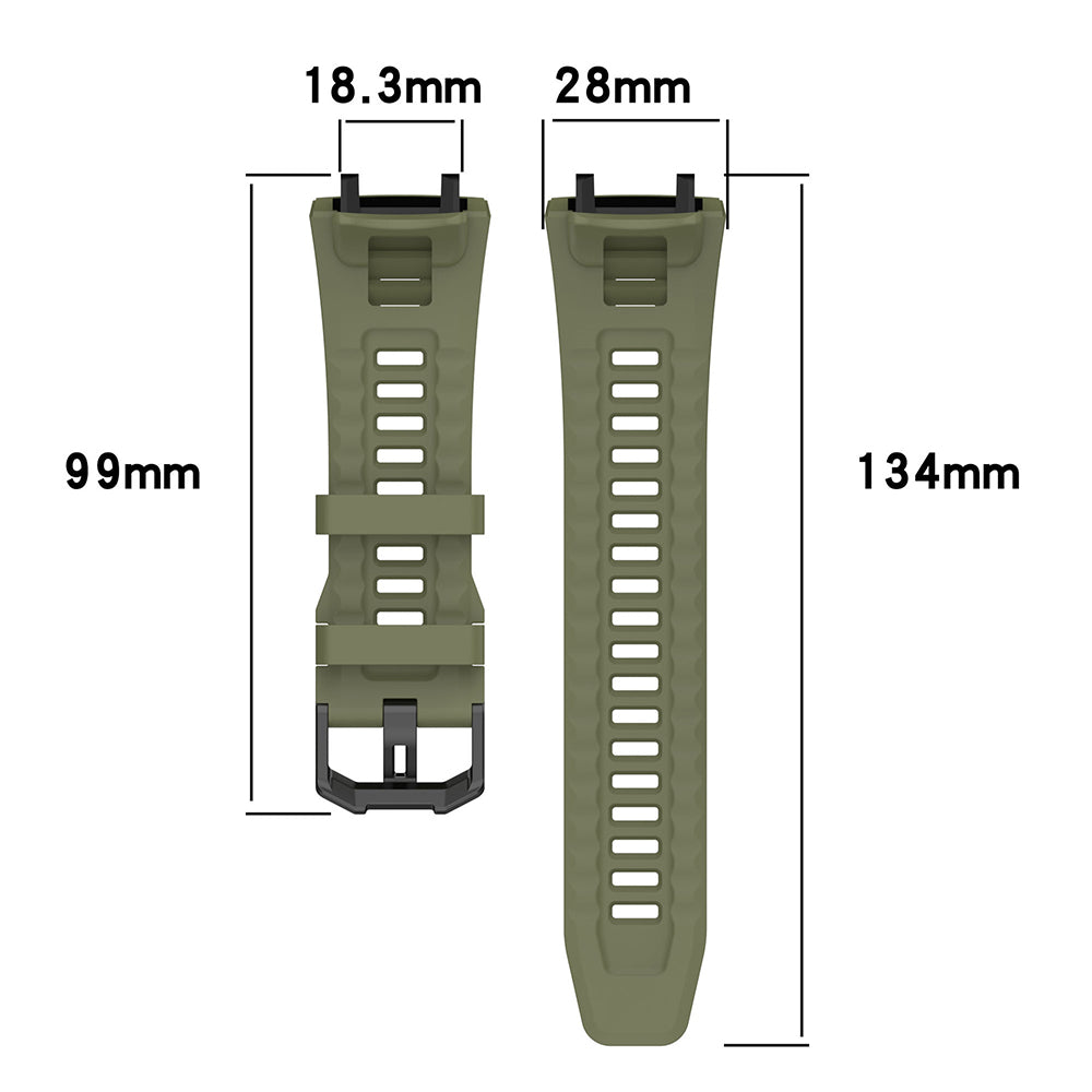 Remen Techsuit W067 za Amazfit T-Rex 3, Zelen