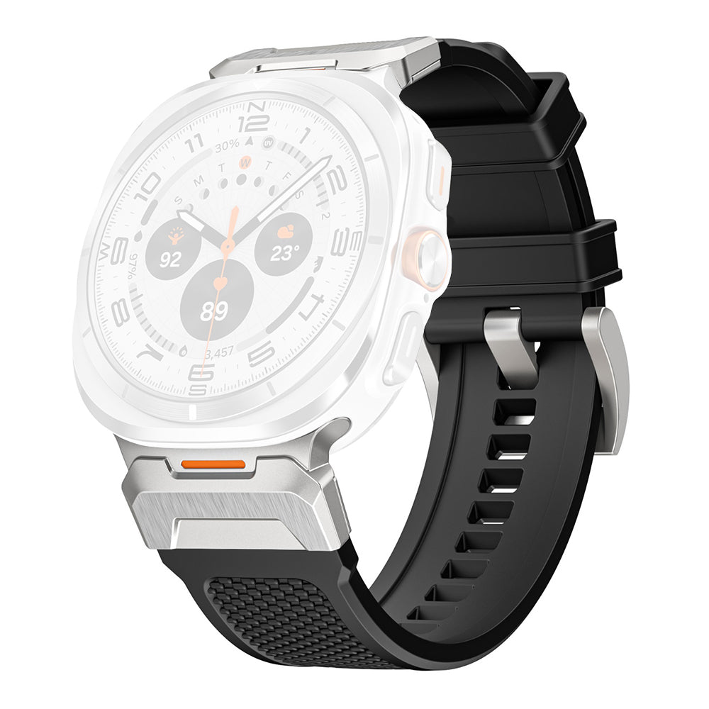 Remen Techsuit W068 za Samsung Galaxy Watch Ultra, Crno Srebrni