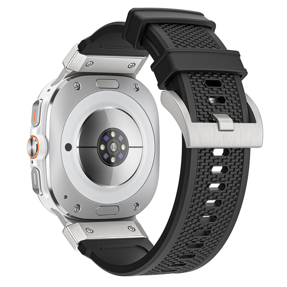 Remen Techsuit W068 za Samsung Galaxy Watch Ultra, Crno Srebrni
