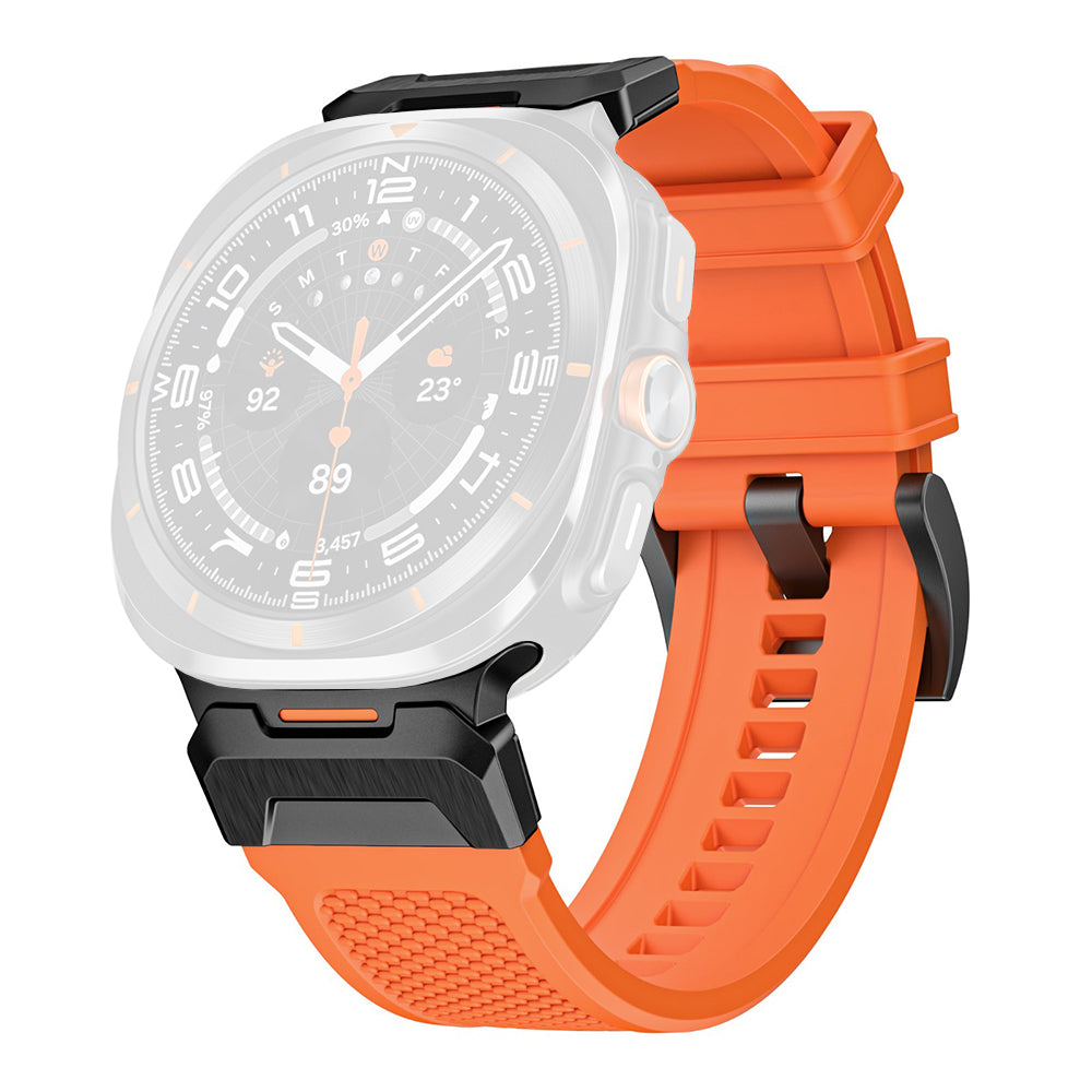 Remen Techsuit W068 za Samsung Galaxy Watch Ultra, Crno-narančasti