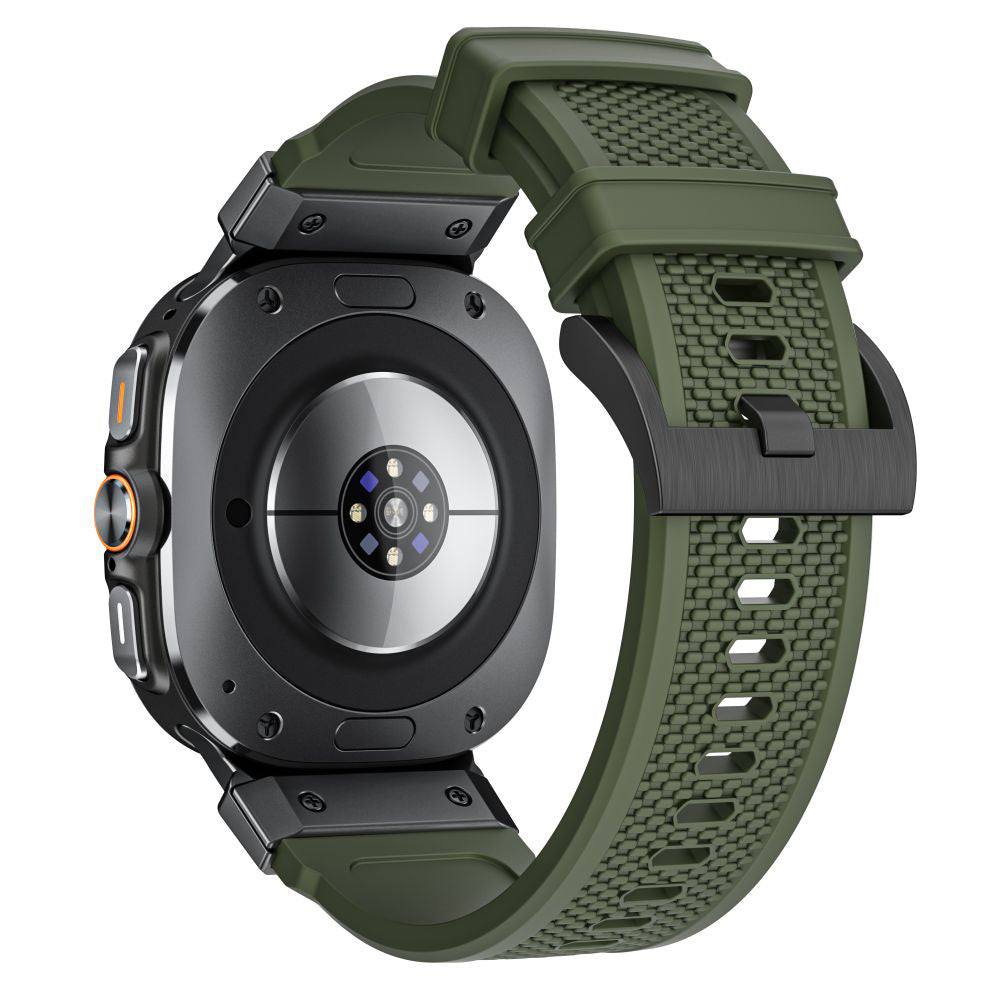 Techsuit W068 remen za Samsung Galaxy Watch Ultra Series, Zelena Crna