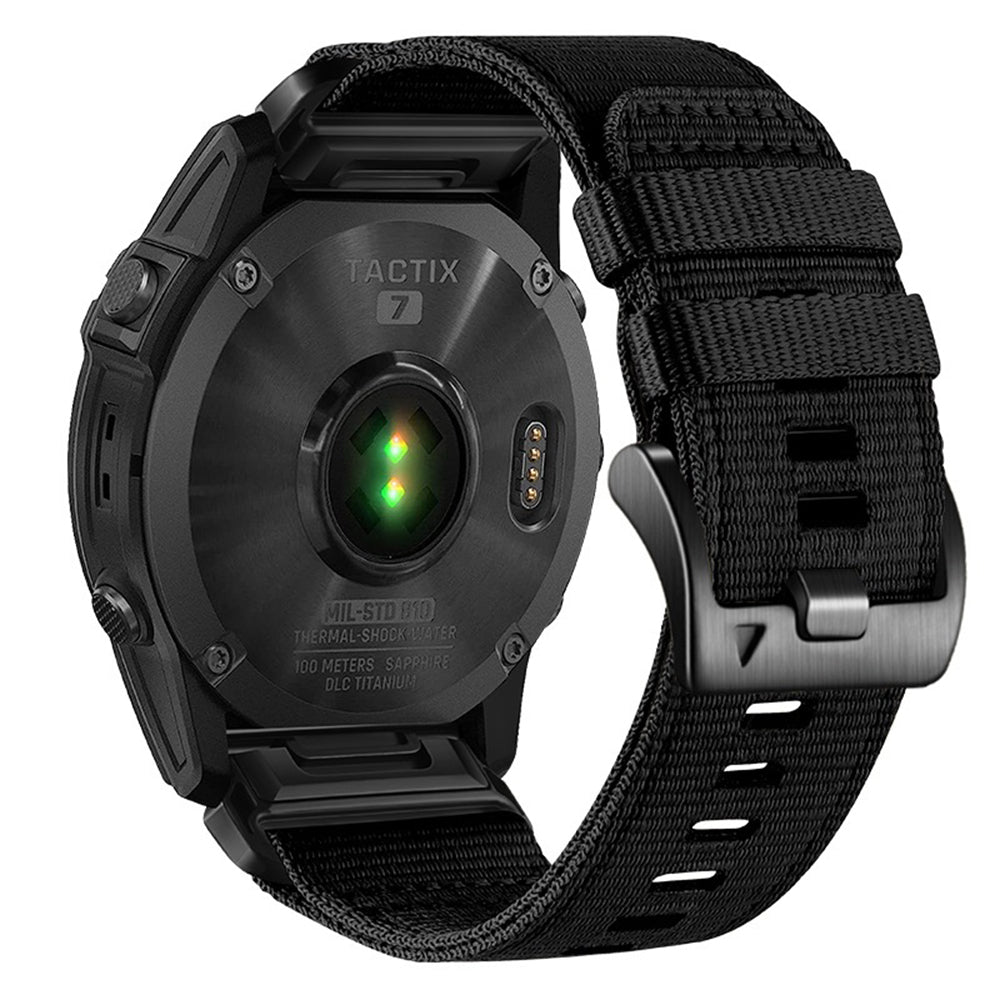 Techsuit W070 remen za Garmin Instinct / Approach / Fenix seriju satova, 20mm, Crni