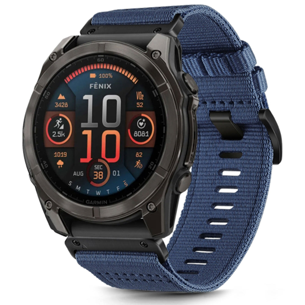 Techsuit W070 remen za Garmin Watch Fenix / Forerunner / Approach seriju, 22mm, tamnoplav