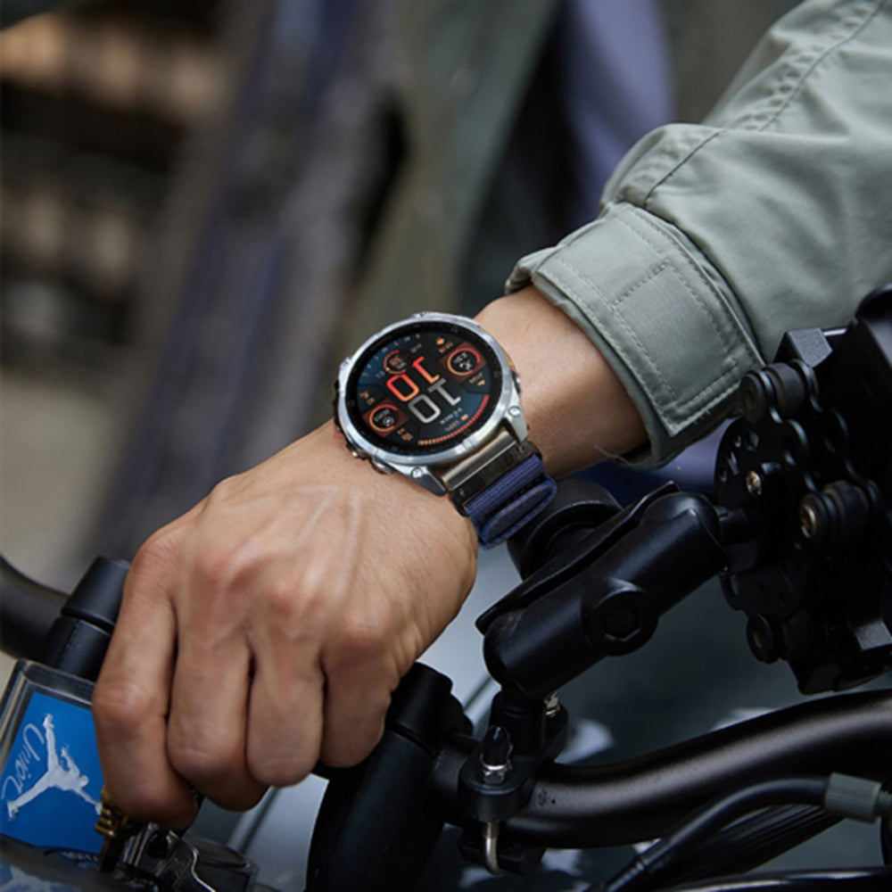 Techsuit W070 remen za Garmin Watch Fenix / Forerunner / Approach seriju, 22mm, tamnoplav