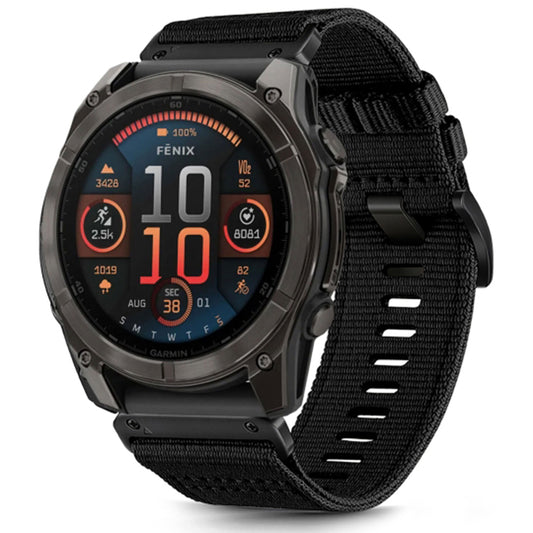 Techsuit W070 remen za Garmin Watch Fenix seriju, 26mm, Crni