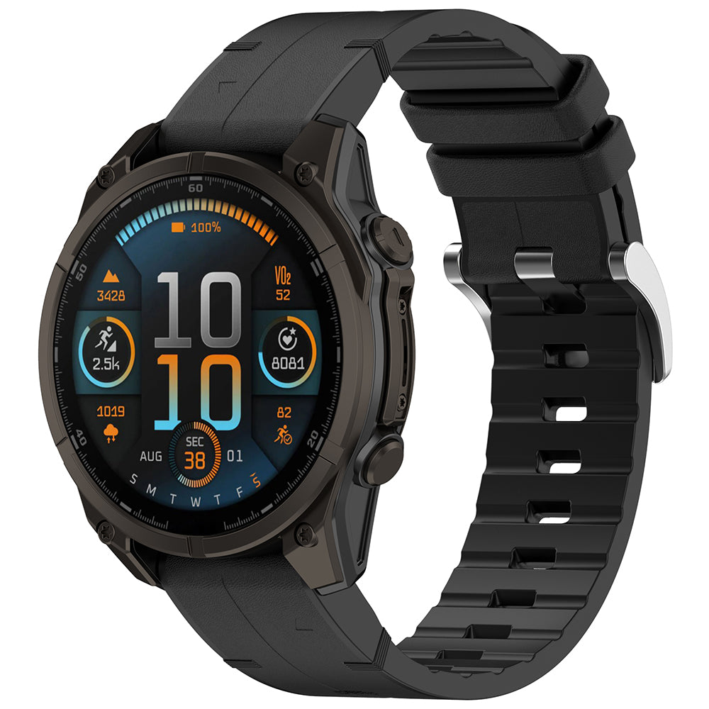 Remen Techsuit W071 za Garmin Watch Fenix seriju, 26mm, Crni