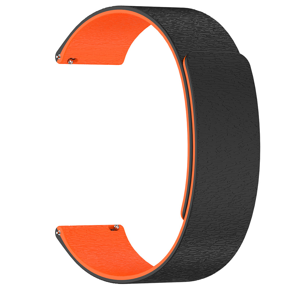 Remen Techsuit W074 za Samsung Galaxy Watch Series, 22mm, Crno-Narančasti