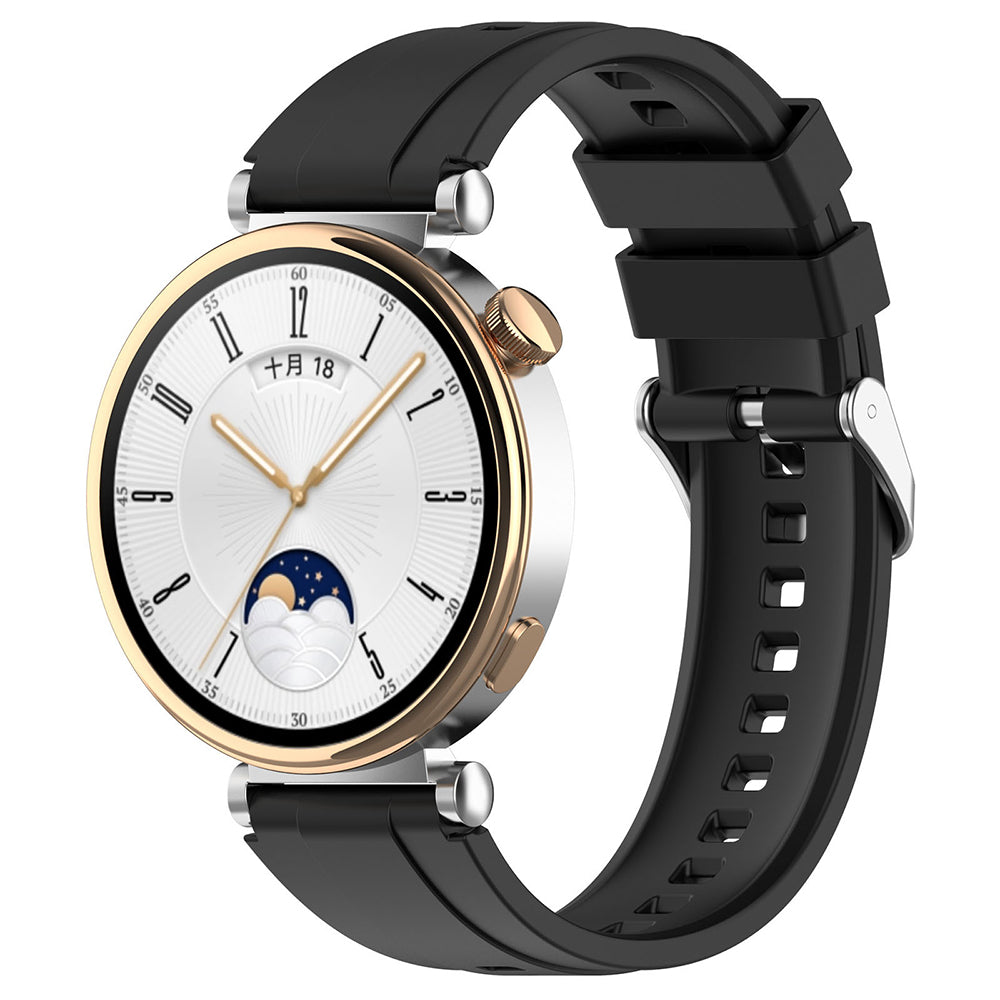 Remen Techsuit W075 za Huawei Watch / Garmin Watch seriju, 18mm, Crni