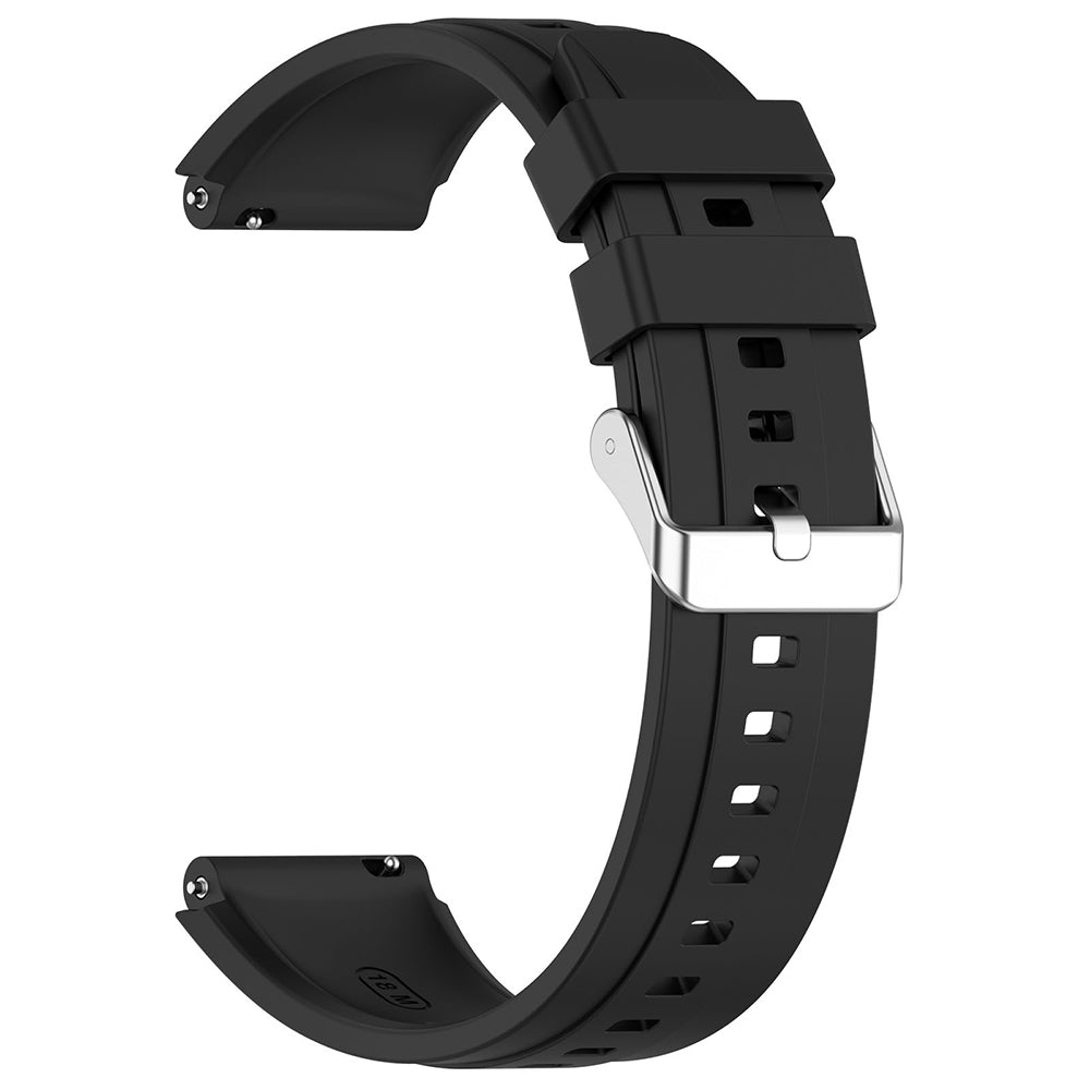 Remen Techsuit W075 za Huawei Watch / Garmin Watch seriju, 18mm, Crni