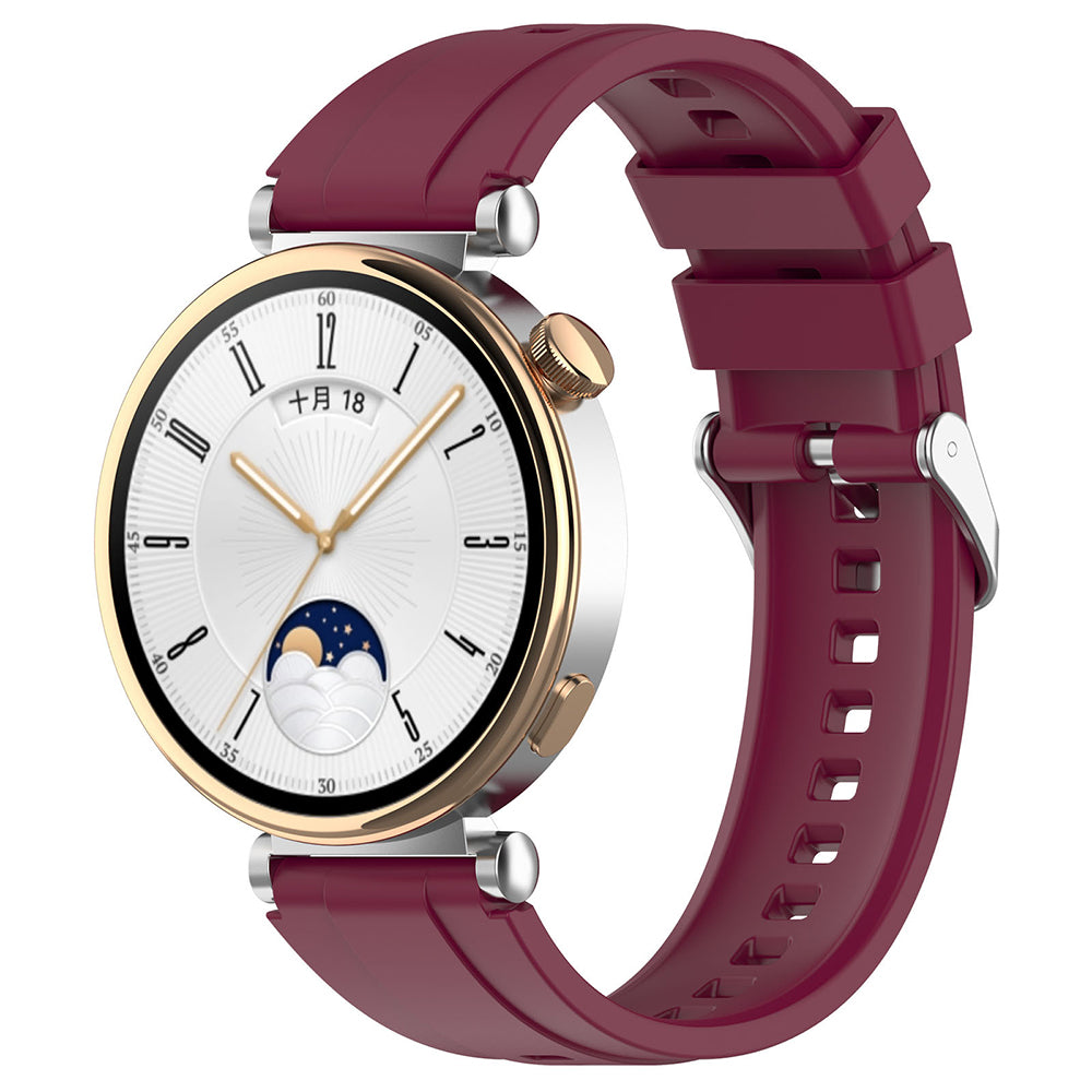 Remen Techsuit W075 za Huawei Watch / Garmin Watch seriju, 18mm, Višnja