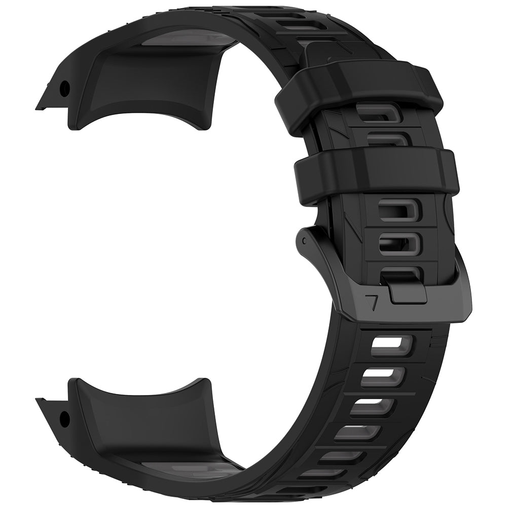 Remen Techsuit W077 za Garmin Instinct 3 45mm Solar / Instinct 3 45mm, Crno Sivi