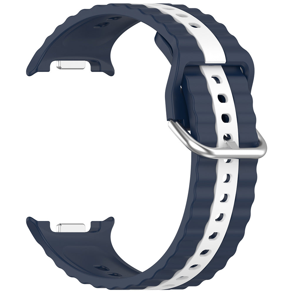 Remen Techsuit W078 za Samsung Galaxy Watch 8 Classic / Watch8 44mm / Watch 8 40mm, Tamnoplavi