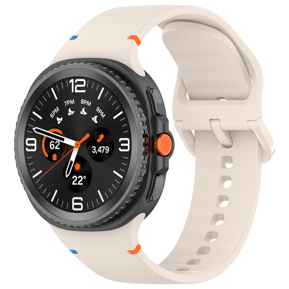 Remen Techsuit W079 za Samsung Galaxy Watch 8 Classic / Watch8 44mm / Watch 8 40mm, Bež