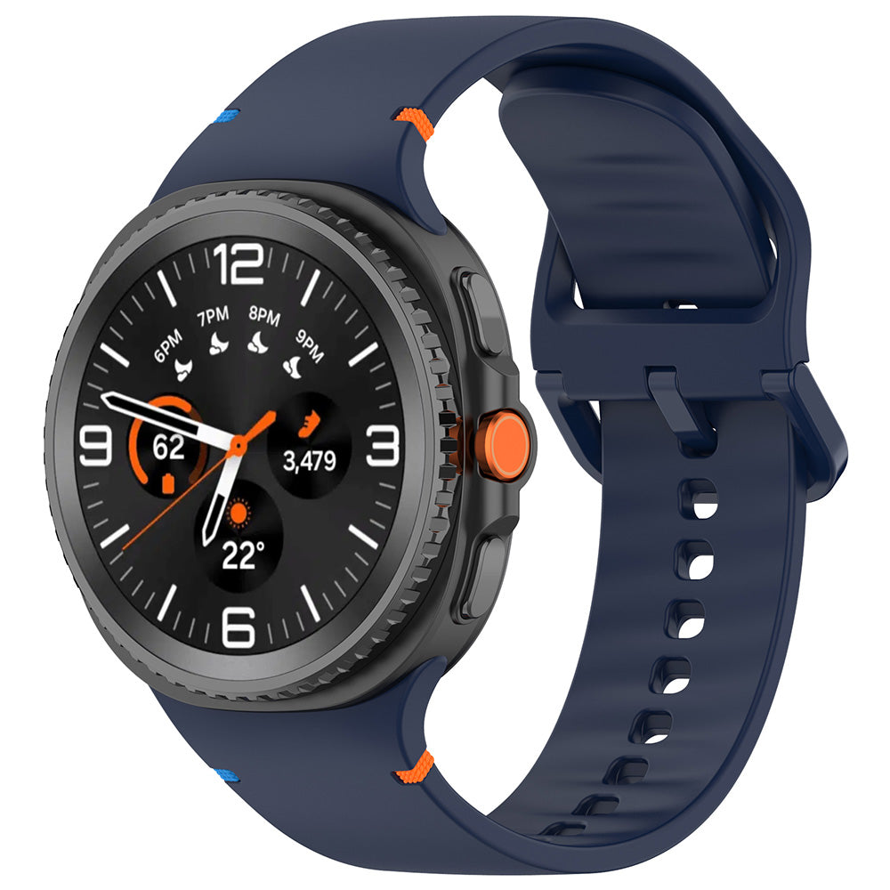 Techsuit W079 remen za Samsung Galaxy Watch9 / Watch8 / Watch8 Classic Series, Tamnoplava