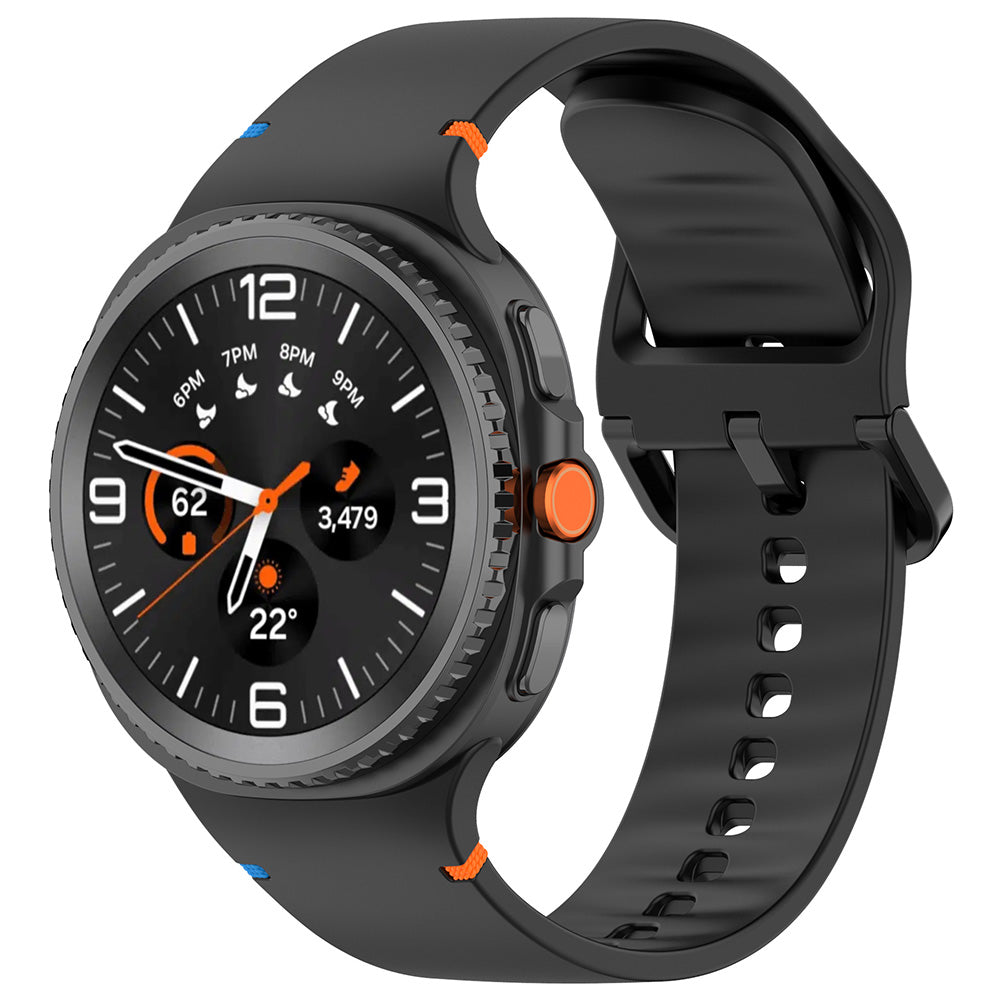 Remen Techsuit W079 za Samsung Galaxy Watch8 / Watch8 Classic Series, Crni