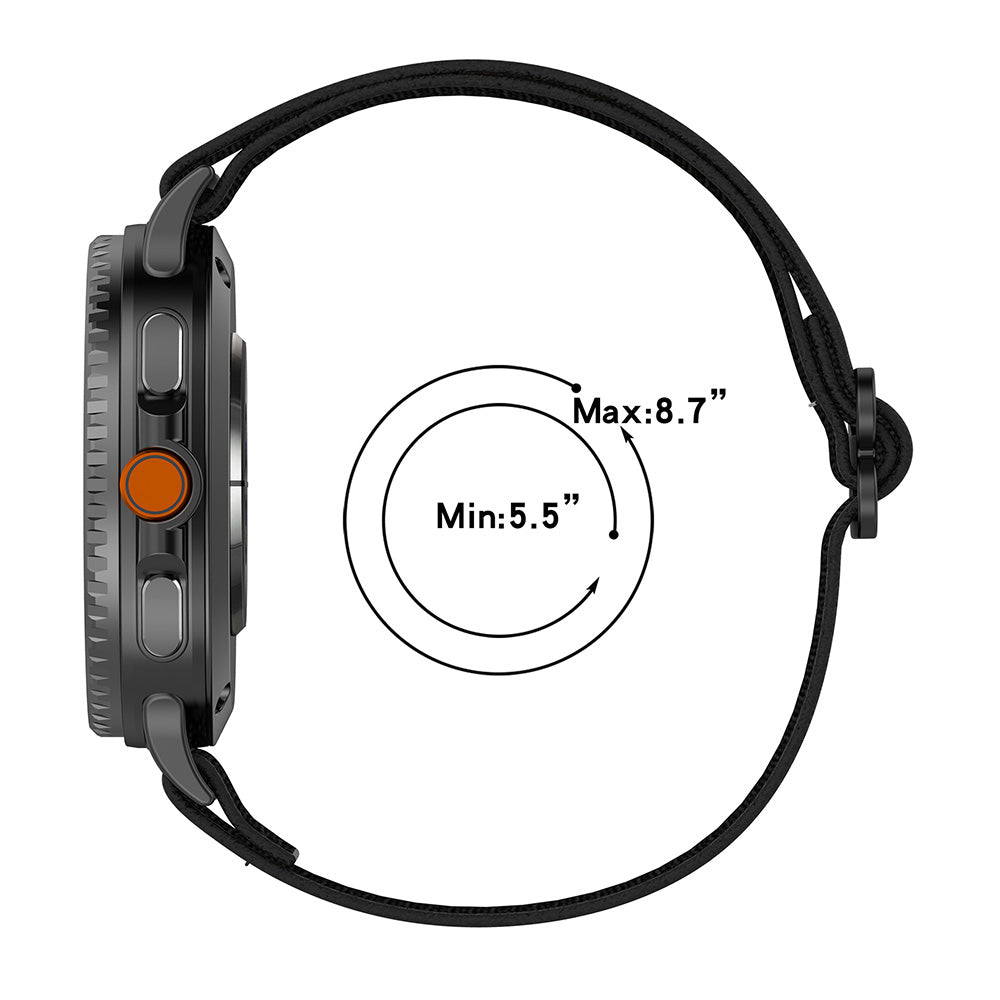 Remen Techsuit W080 za Samsung Galaxy Watch 8 Classic / Watch8 44mm / Watch 8 40mm, Tamnoplava