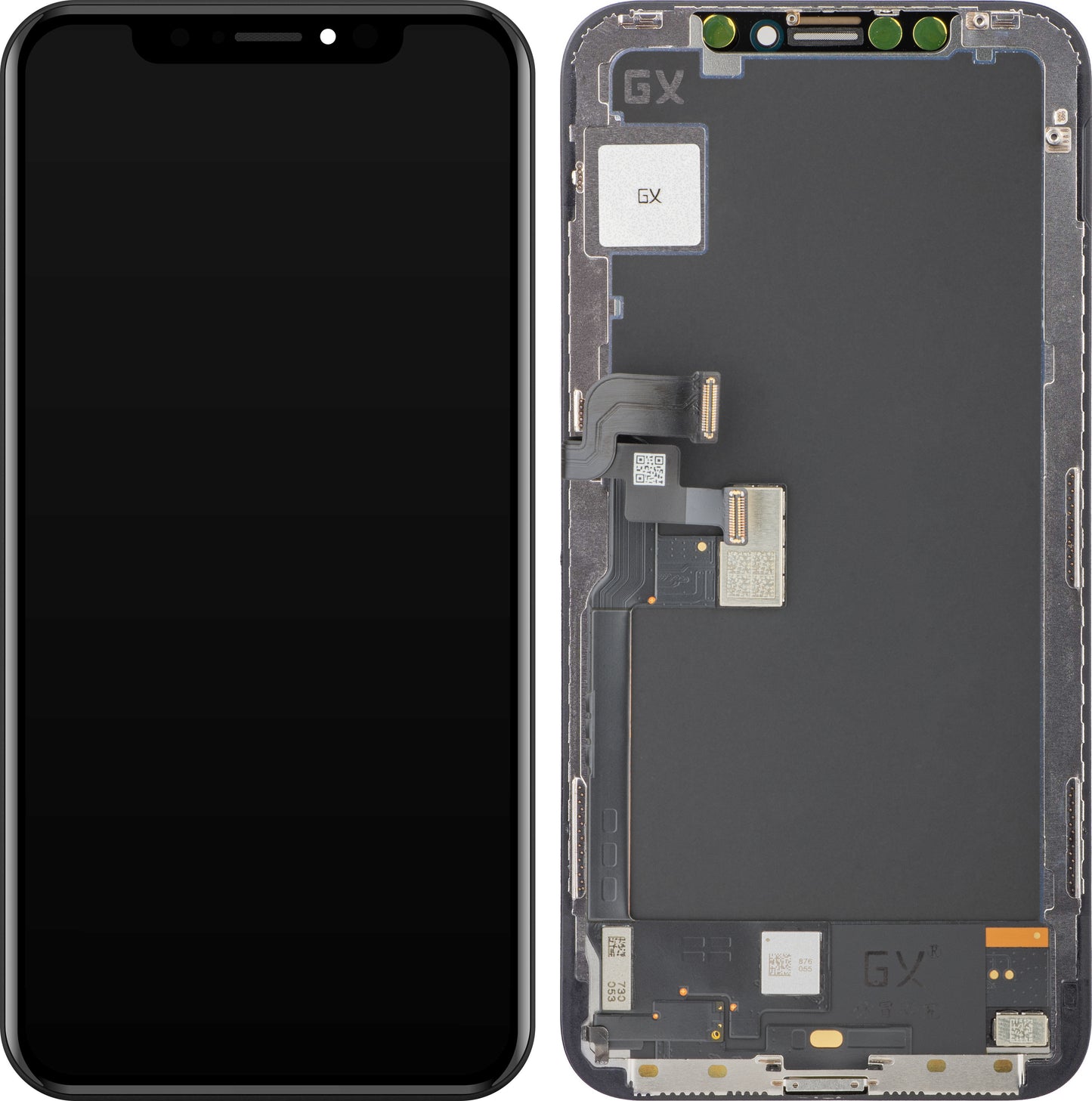 Zaslon s dodirnim ekranom GX za Apple iPhone X, s okvirom, OLED verzija, crni