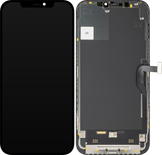 Zaslon s dodirnim zaslonom GX za Apple iPhone 12 Pro Max, s okvirom, OLED IC Movable verzija, Crna