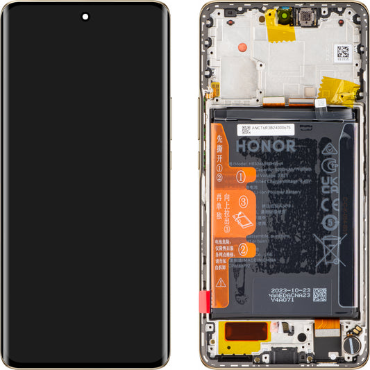 Zaslon s dodirnim ekranom Honor Magic6 Lite, s okvirom i baterijom, narančasta (Sunrise Orange), servisni paket 0235AHHS