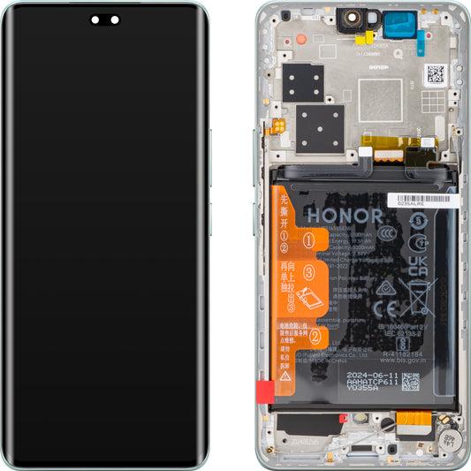 Display s dodirnim zaslonom Honor 200 Pro, s okvirom, zelene boje (Emerald Green), servisni paket 0235ALRE