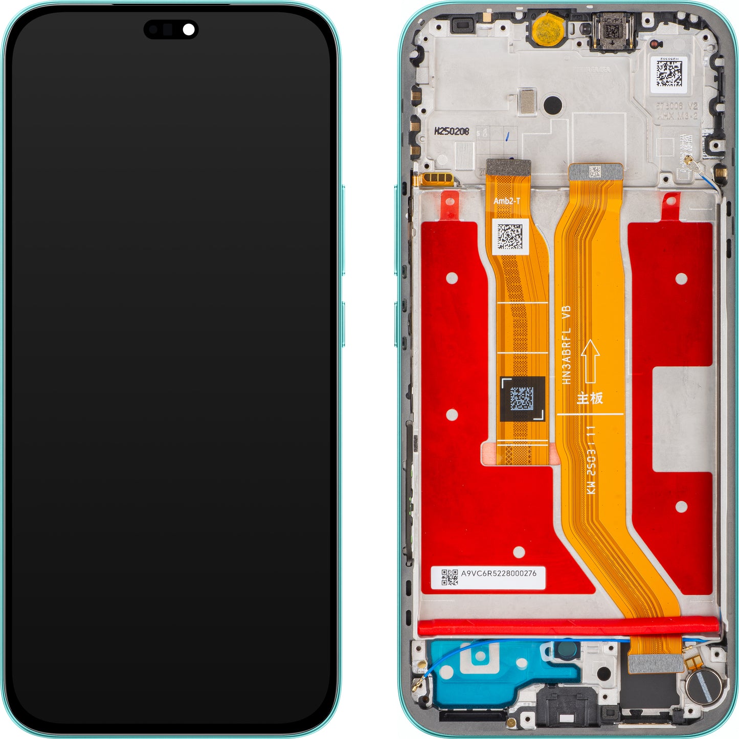 Display s Touchscreenom Honor 400 Lite, s okvirom, Zelen (Marrs Green), Service Pack 0235ANTH