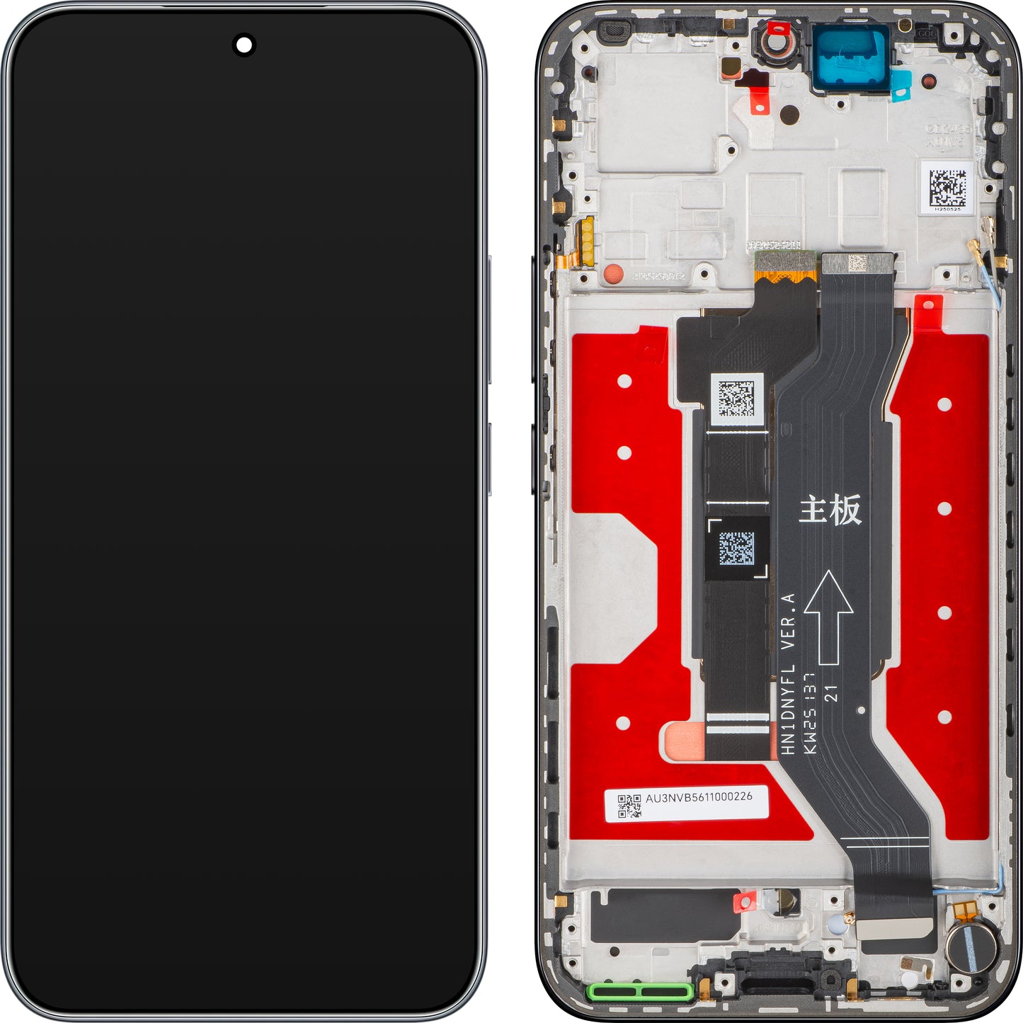 Display s Touchscreenom Honor 400, s Okvirom, Crni (Midnight Black), Service Pack 0235APNR