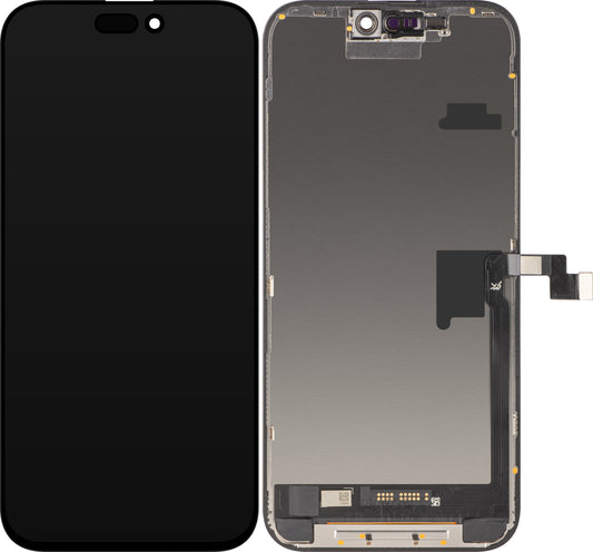 Zaslon s dodirnim zaslonom JK za Apple iPhone 16 Pro Max, s okvirom, LCD In-Cell IC Movable verzija, Crna