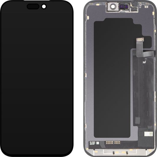 Zaslon s dodirnim zaslonom JK za Apple iPhone 17 Pro Max, s okvirom, verzija LCD In-Cell IC Movable, crna