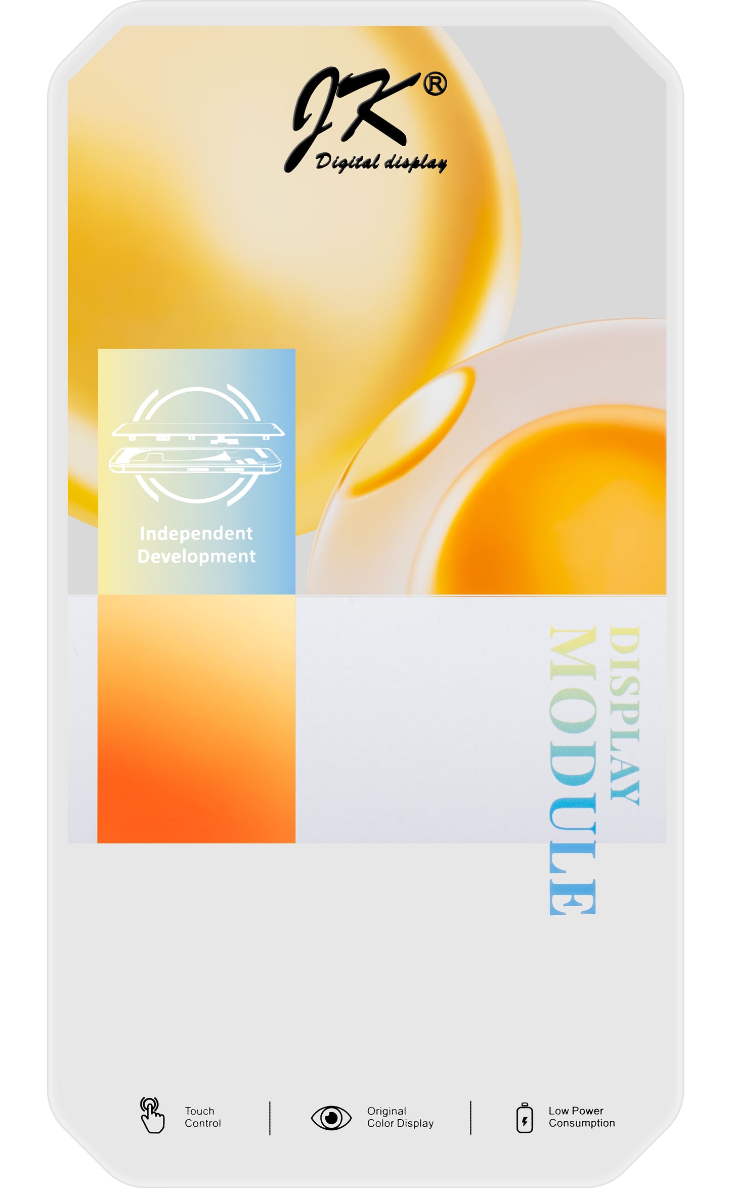 Zaslon s dodirnim ekranom JK za Apple iPhone 14 Pro Max, s okvirom, LCD In-Cell IC Movable verzija, crni