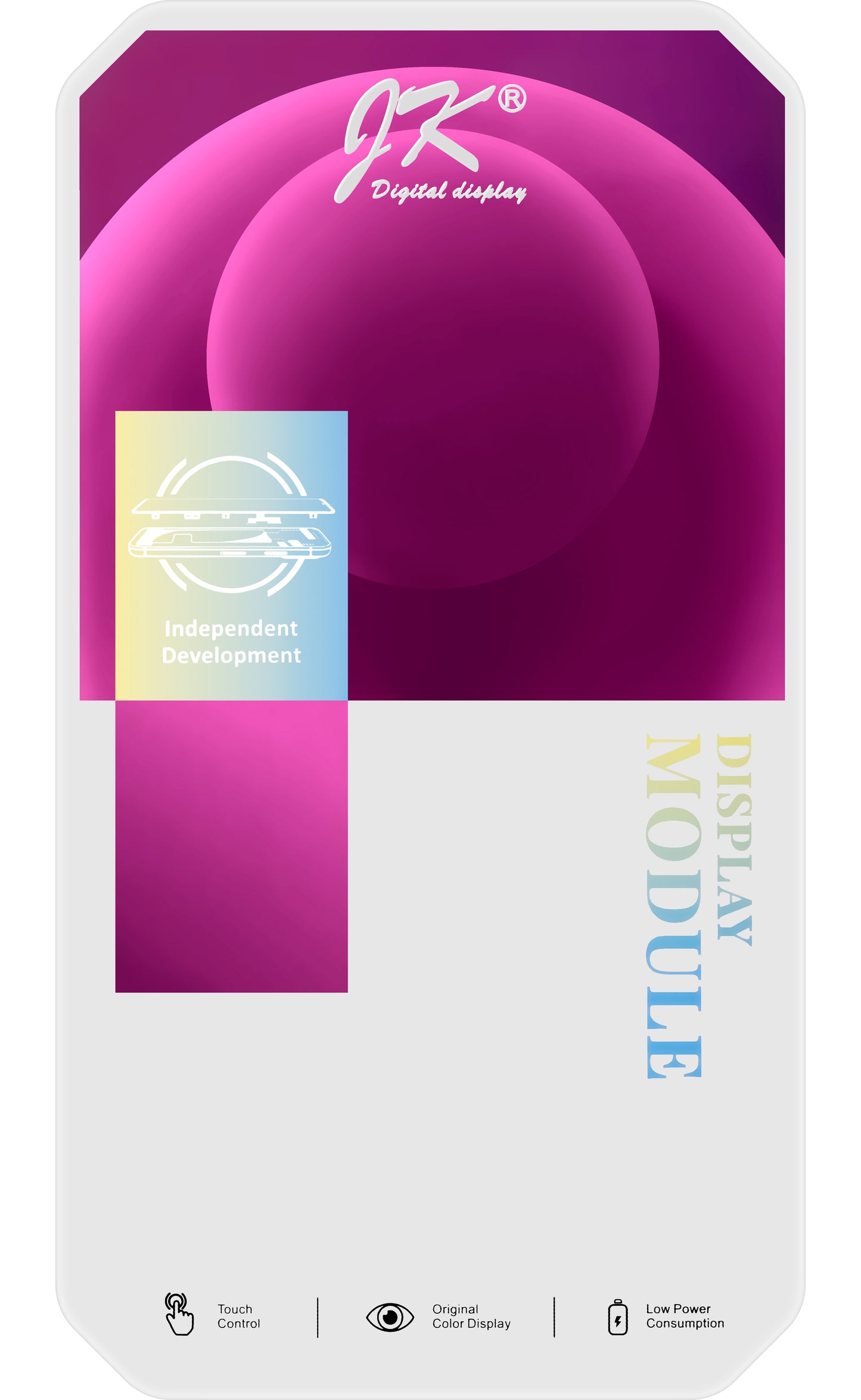 Zaslon s dodirnim ekranom JK za Apple iPhone 12 mini, s okvirom, LCD In-Cell verzija, crni