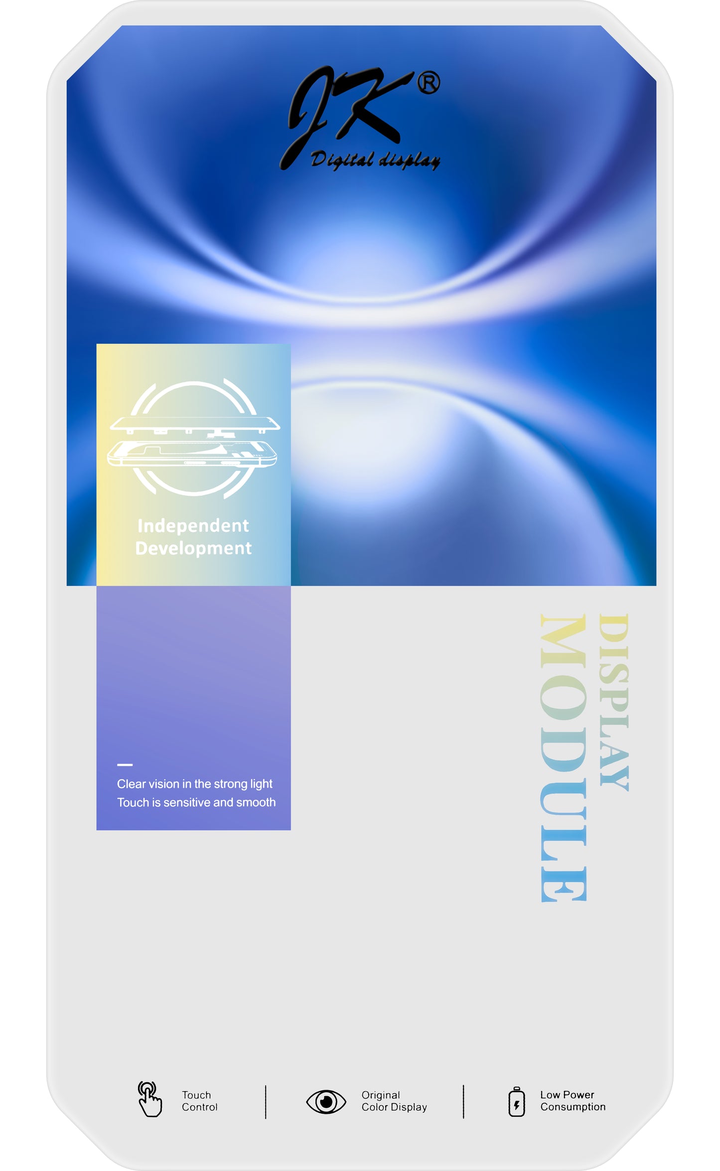 Zaslon s dodirnim zaslonom JK za Apple iPhone 16, s okvirom, LCD In-Cell IC Movable verzija, Crna