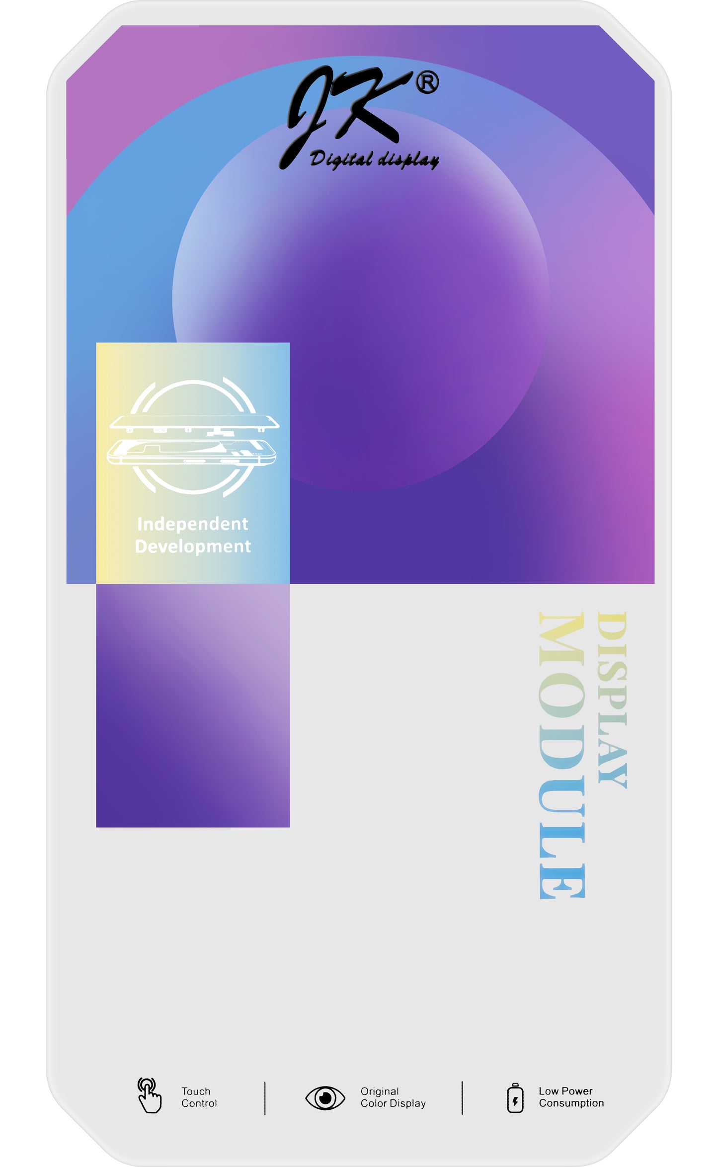 Display s dodirnim zaslonom JK za Apple iPhone 13 Pro, s okvirom, LCD In-Cell IC Movable verzija, crni