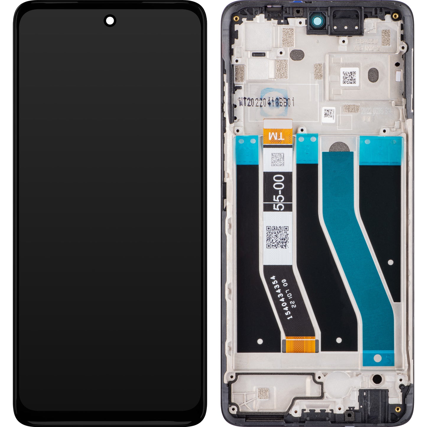 Display s dodirnim zaslonom Motorola Moto G62 5G, s okvirom, crni, Service Pack 5D68C20934