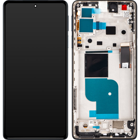Zaslon s dodirnim ekranom Motorola Edge 30 Pro, s okvirom, crni, paket za servis 5D68C20263