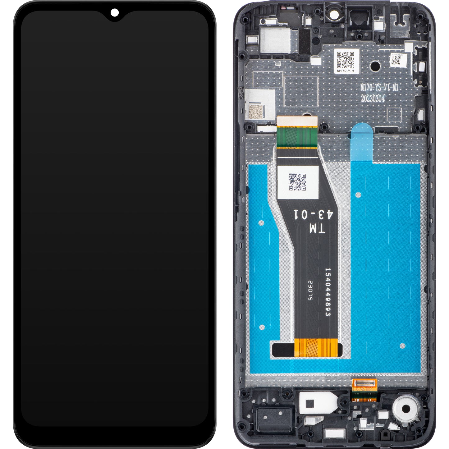 Display s dodirnim zaslonom Motorola Moto E13, s okvirom, crni, Service Pack 5D68C22340