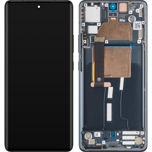 Zaslon s dodirnim ekranom Motorola Edge 30 Fusion, s okvirom, crni (Cosmic Grey), servisni paket 5D68C21527