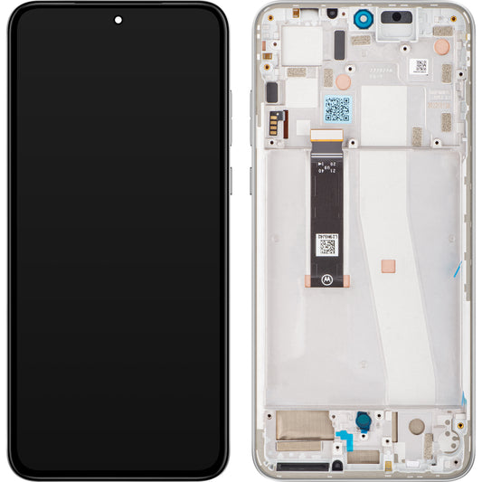 Zaslon s dodirnim ekranom Motorola Edge 30 Neo, s okvirom, Srebrni (Ice Palace), Servisni paket 5D68C21404