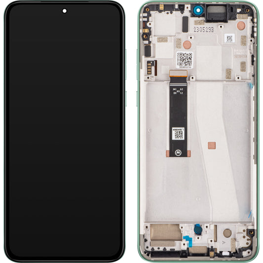 Zaslon s dodirnim ekranom Motorola Edge 30 Neo, s okvirom, Zelena (Aqua Foam), Servisni paket 5D68C21406