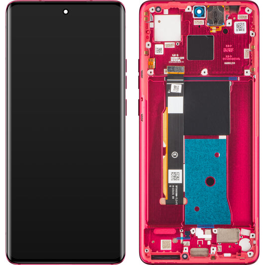 Zaslon s dodirnim ekranom Motorola Edge 40, s okvirom, crvena (Viva Magenta), servisni paket 5D68C22712