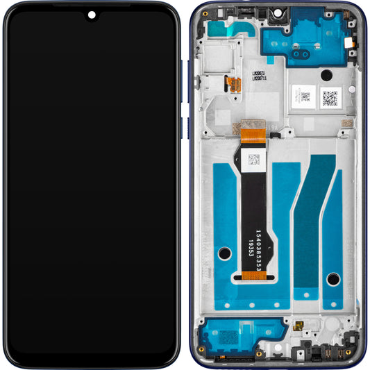 Display s dodirnim zaslonom Motorola Moto G8 Plus, s okvirom, Plava (Tamnoplava), Servisni paket 5D68C15528