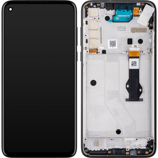 Zaslon s dodirnim ekranom Motorola Moto G8 Power, s okvirom, crni (Smoke Black), servisni paket 5D68C16142