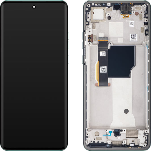Zaslon s dodirnim ekranom Motorola Edge 40 Neo, s okvirom, Verzija L3, Tirkizna (Soothing Sea), Servisni paket 5D68C23159