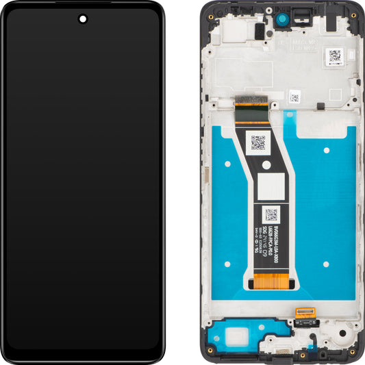 Zaslon s dodirnim ekranom Motorola Moto E14, s okvirom, crni, servisni paket 5D68C24645