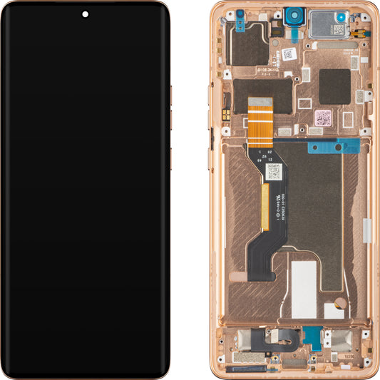 Zaslon s dodirnim ekranom Motorola Edge 50 Ultra, s okvirom, narančasta (Peach Fuzz), servisni paket 5D68C24470