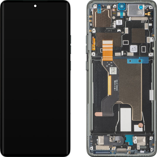 Zaslon s dodirnim ekranom Motorola Edge 50 Ultra, s okvirom, crni (Forest Grey), servisni paket 5D68C24483